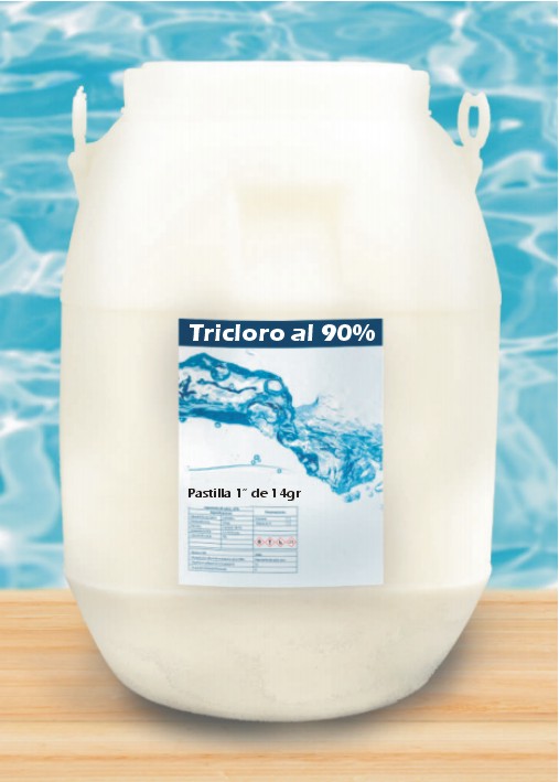 Cloro para Alberca - Ácido Tricloro - Isocianúrico 90% Pastilla de 1” (14  gramos) Cuñetes de 50 Kg (Precio en MXP IVA incluido) - Catálogo en Línea